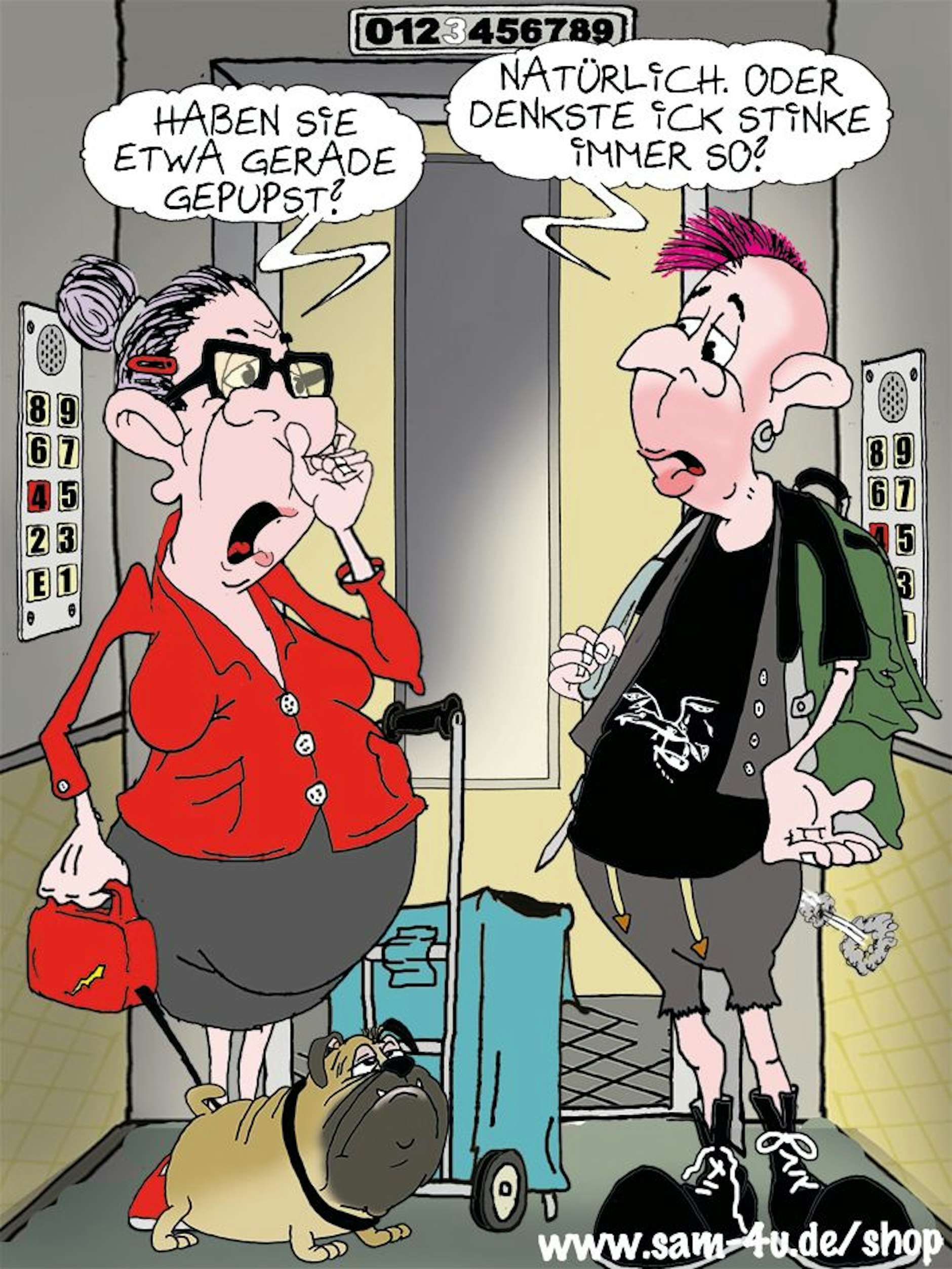 Sam Paff steuert auch heute den Cartoon des Tages bei - frisch aus dem Berliner KURIER!