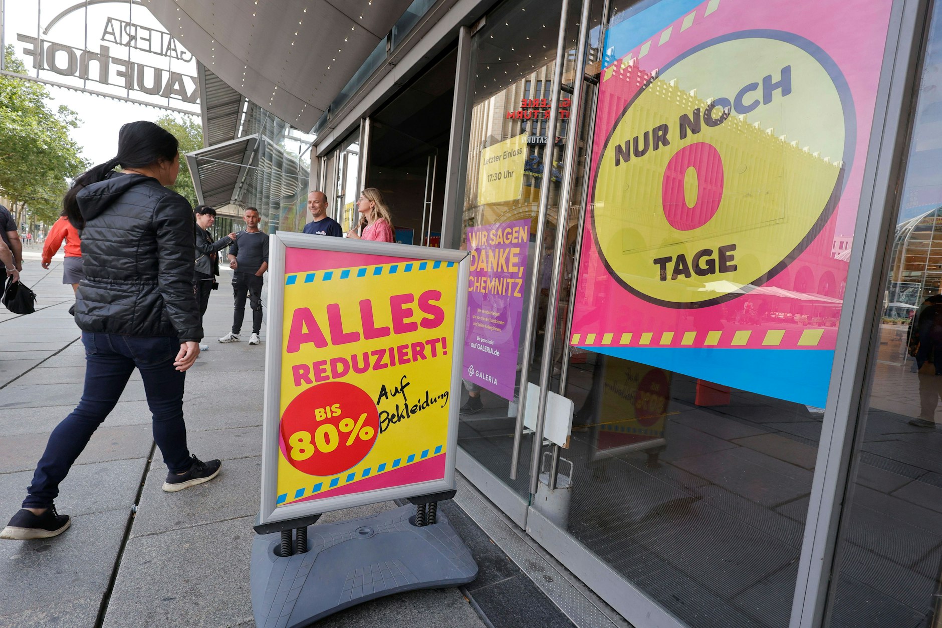 Was Insolvenzen bewirken können, zeigt der rigorose Ausverkauf aller Waren im Galeria-Kaufhaus in Chemnitz Ende August.