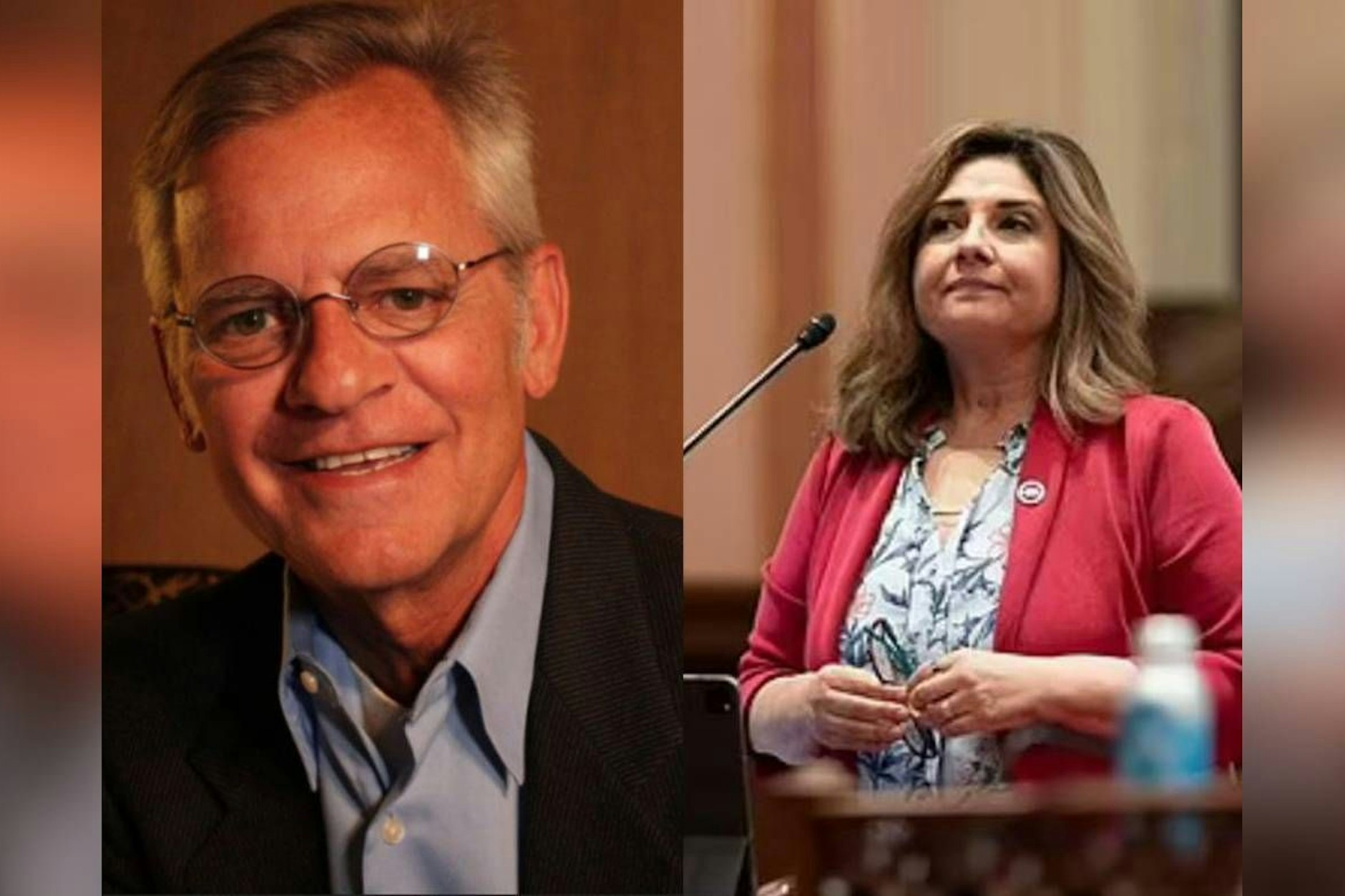 Senatorin Marie Alvarado-Gil (r.) soll ihren Stabschef Chad Condit (l.)zum Oralsex gezwungen haben.