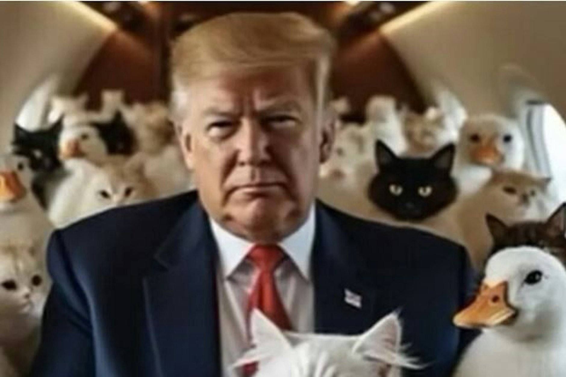 Dieses Bild postete Trump in den sozialen Medien. 