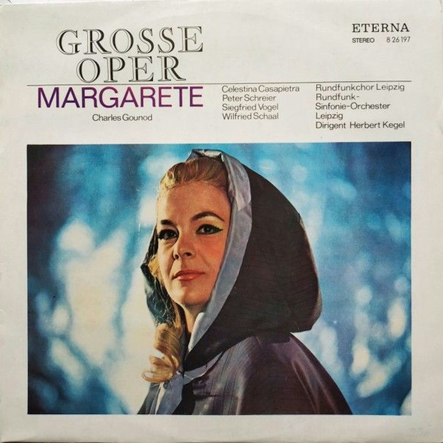 Eine der Schallplatten, die Celestina Casapietra in der DDR aufnahm. Der Dirigent bei dieser Produktion war ihr Mann Herbert Kegel. Die Ehe hielt bis 1983.