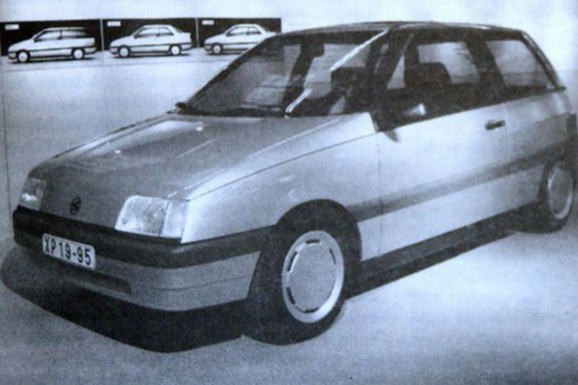 Fast wie ein VW-Polo: So sollte der neue Trabi in der DDR aussehen. Doch der Trabant X03, von dem bereits erste Studien angefertigt wurden, kam nie in Produktion.