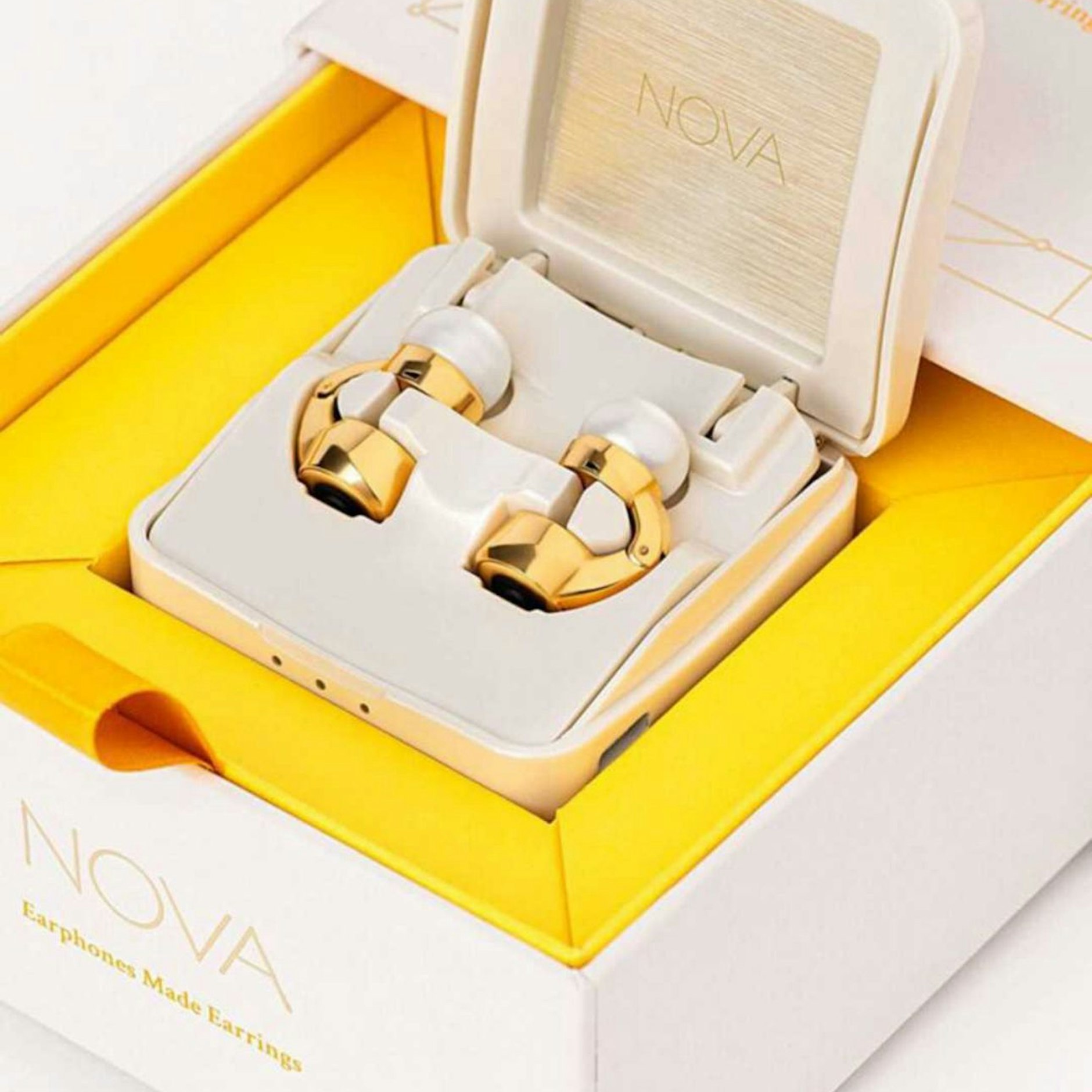 Die „Nova H1 Audio Earrings“ sind noch nicht im freien Verkauf erhältlich.