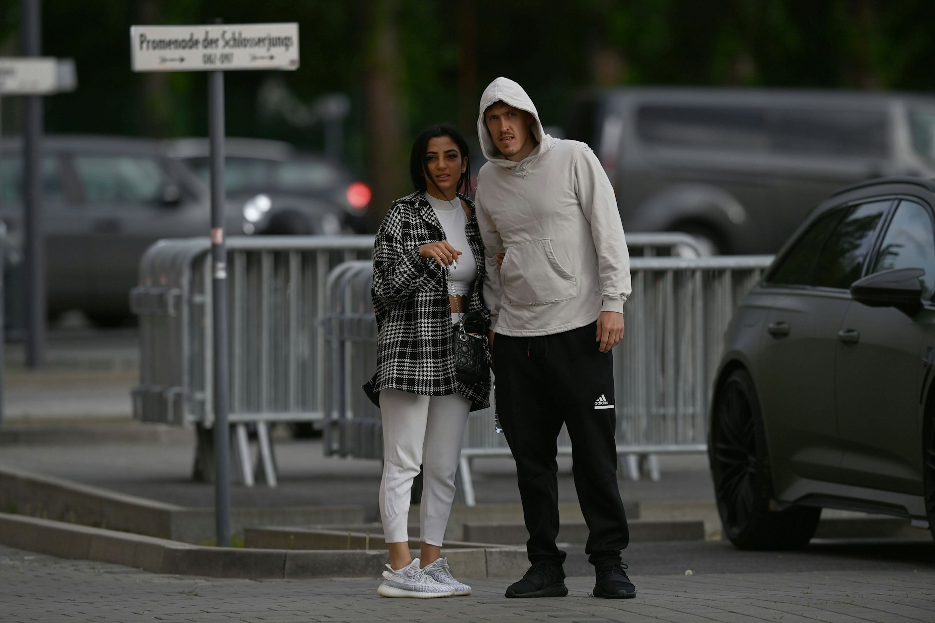 Max Kruse mit seiner Ehefrau Dilara.  