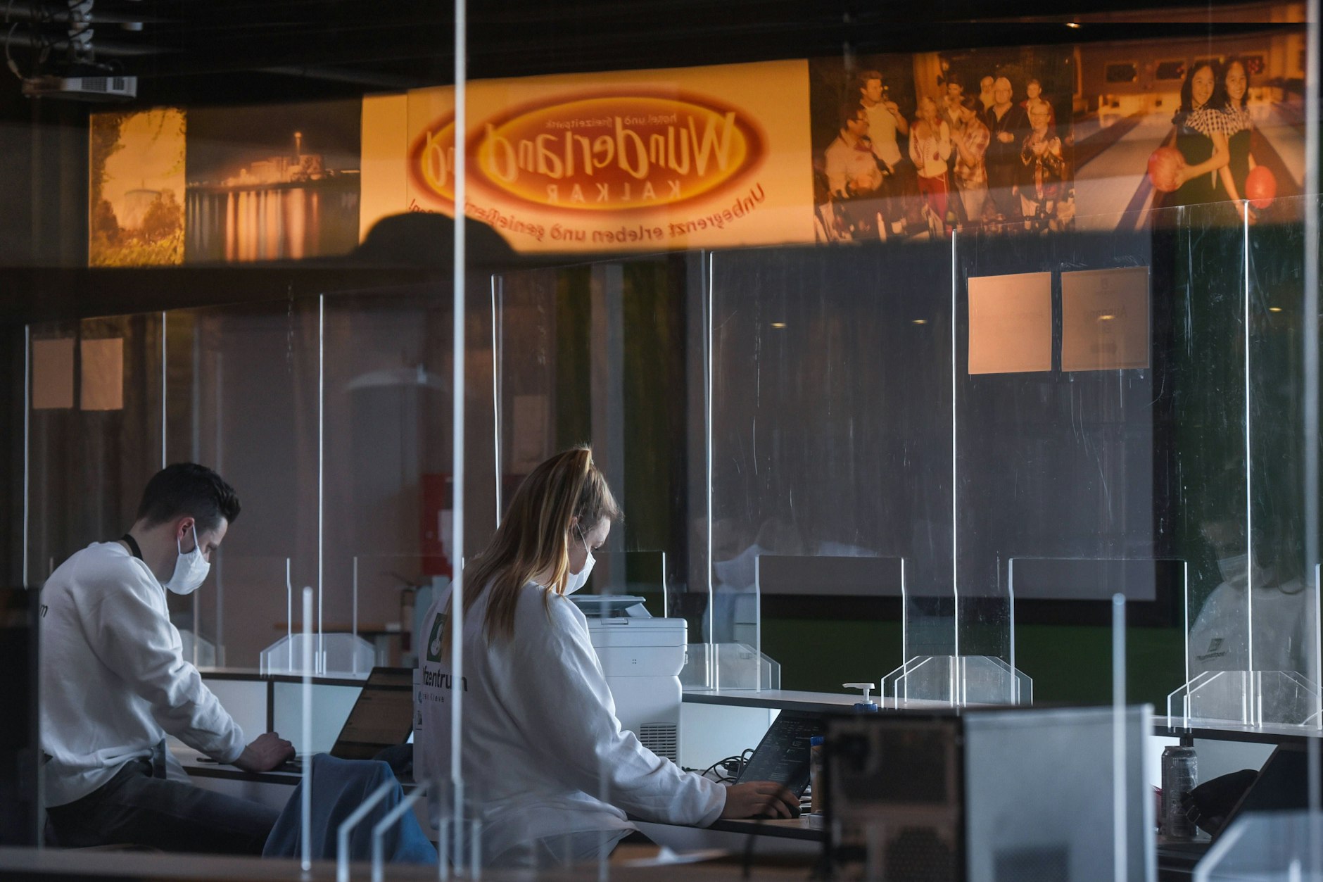 Corona-Impfzentrum des Kreises Kleve, 2020.