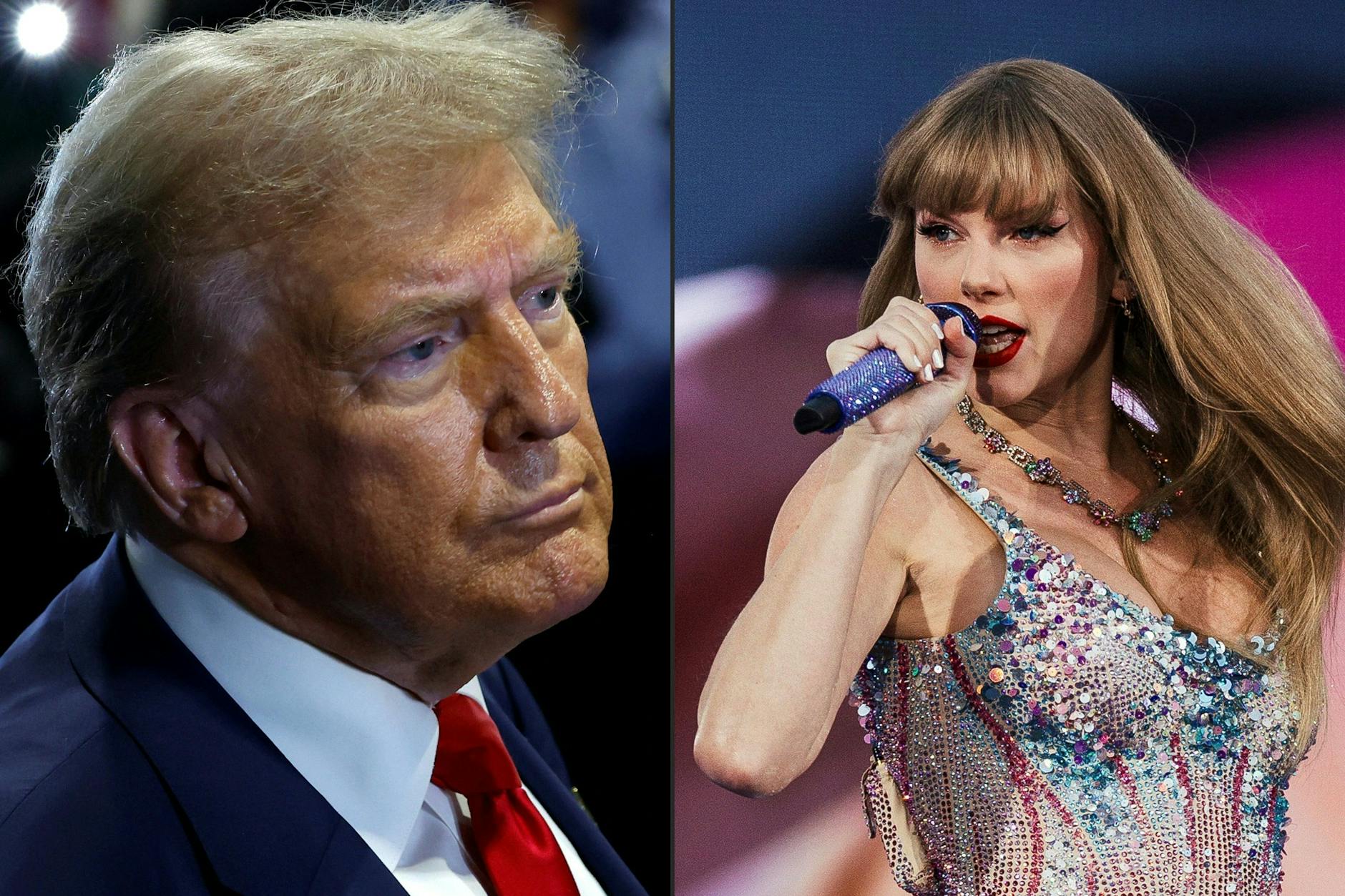 Der frühere US-Präsident Donald Trump hasst Popstar Taylor Swift. 