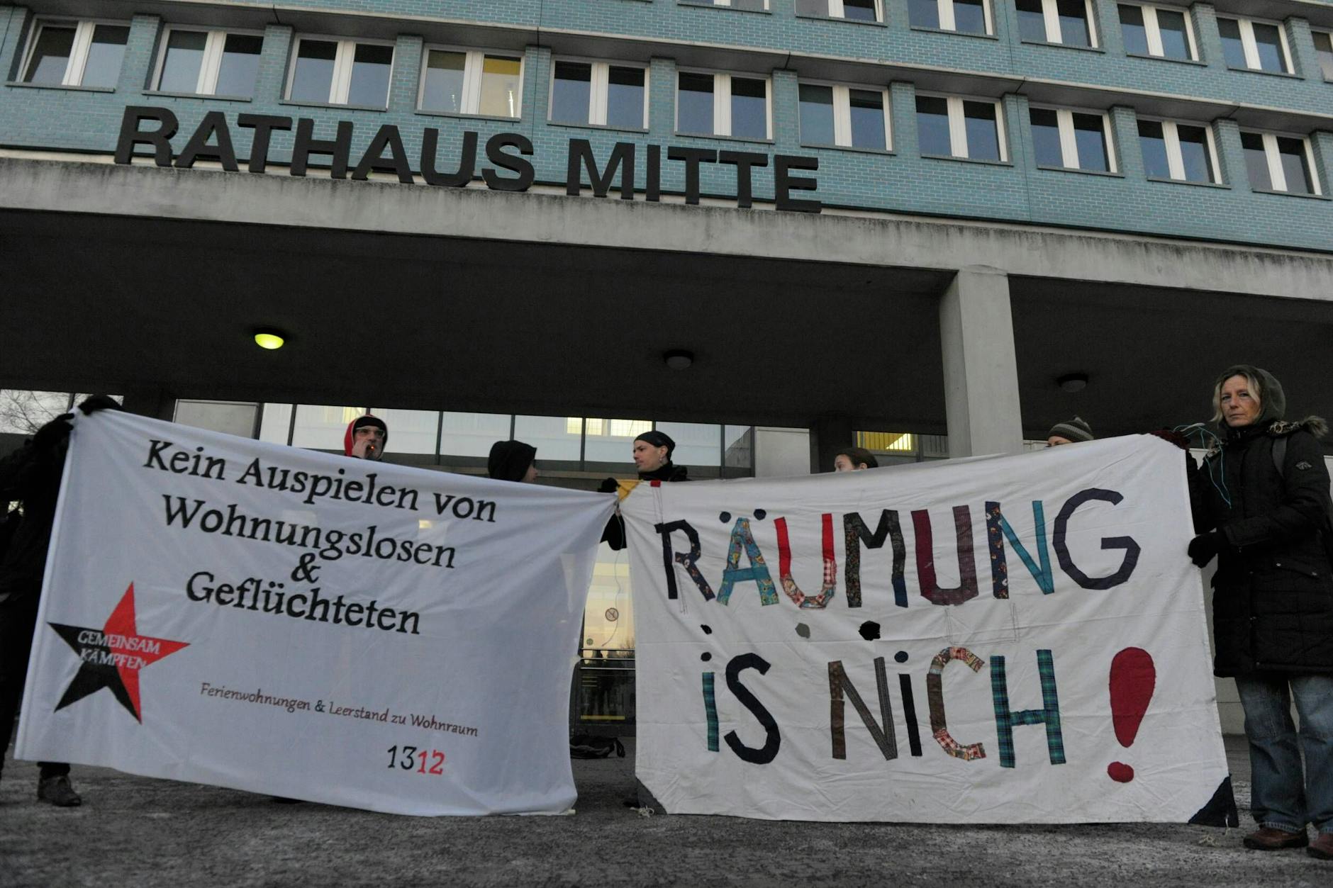 In der Vergangenheit gab es in Berlin mehrere Demos gegen Vermieter, die Flüchtlinge gegen Wohnungssuchende ausspielen.