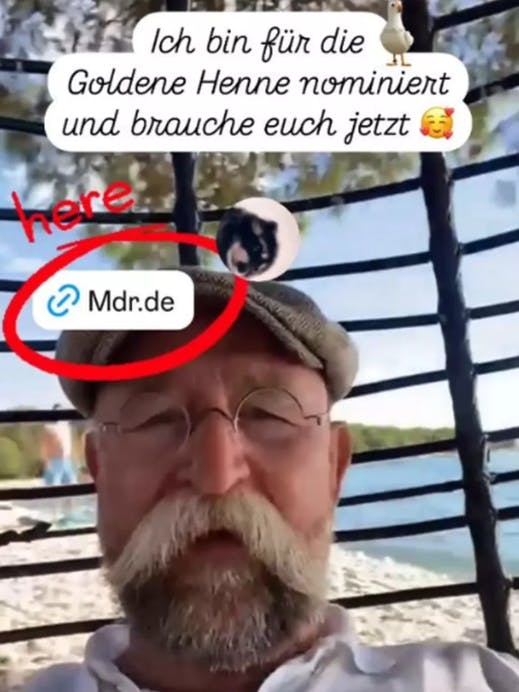Mit richtigem Vollbart über den Schnauzer meldete sich jetzt Horst Lichter auf Instagram aus dem Urlaub.