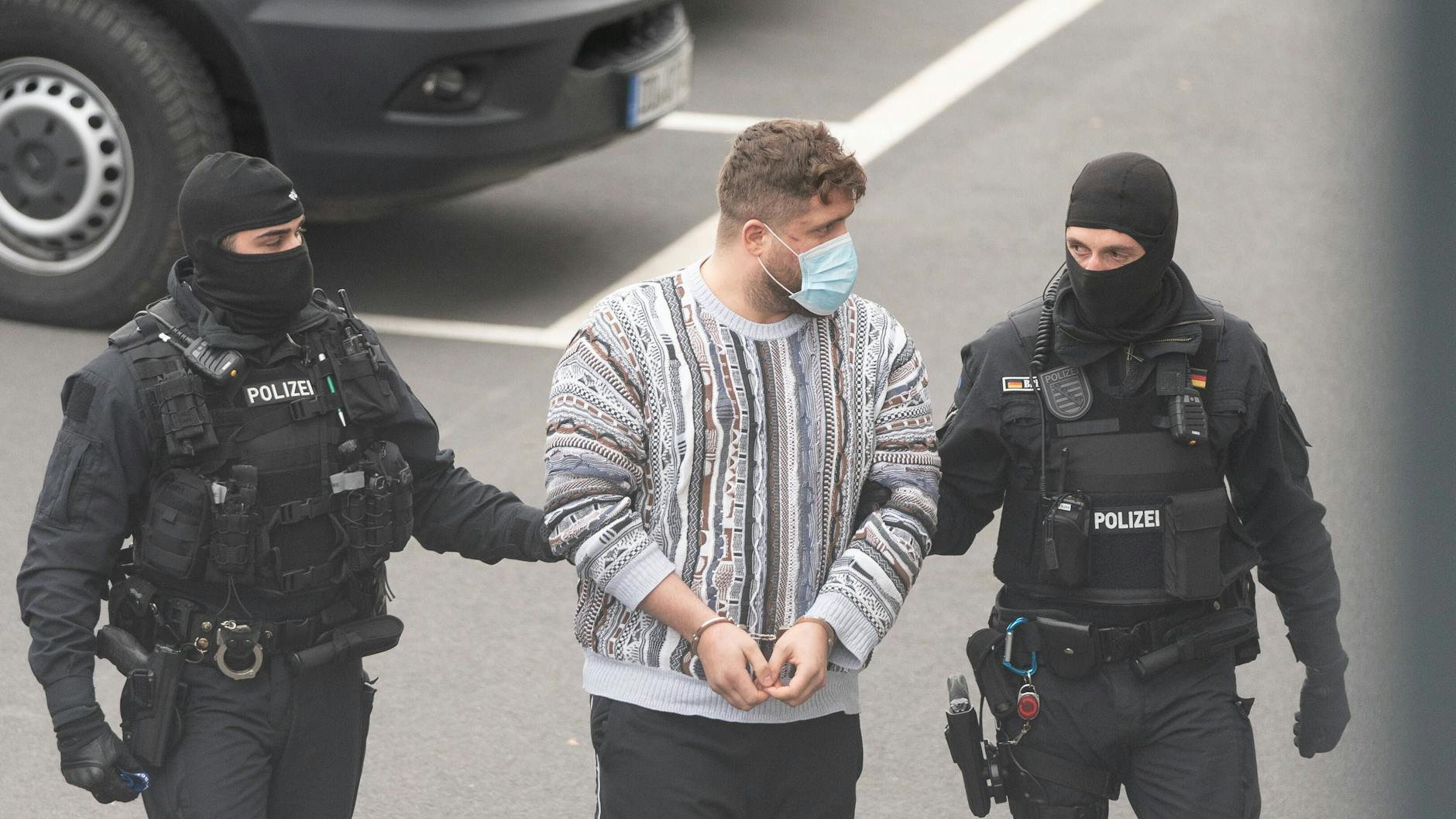 Festnahme eines Remmo-Clan-Mitglieds im Zusammenhang mit dem Dresdner Kunstdiebstahl.