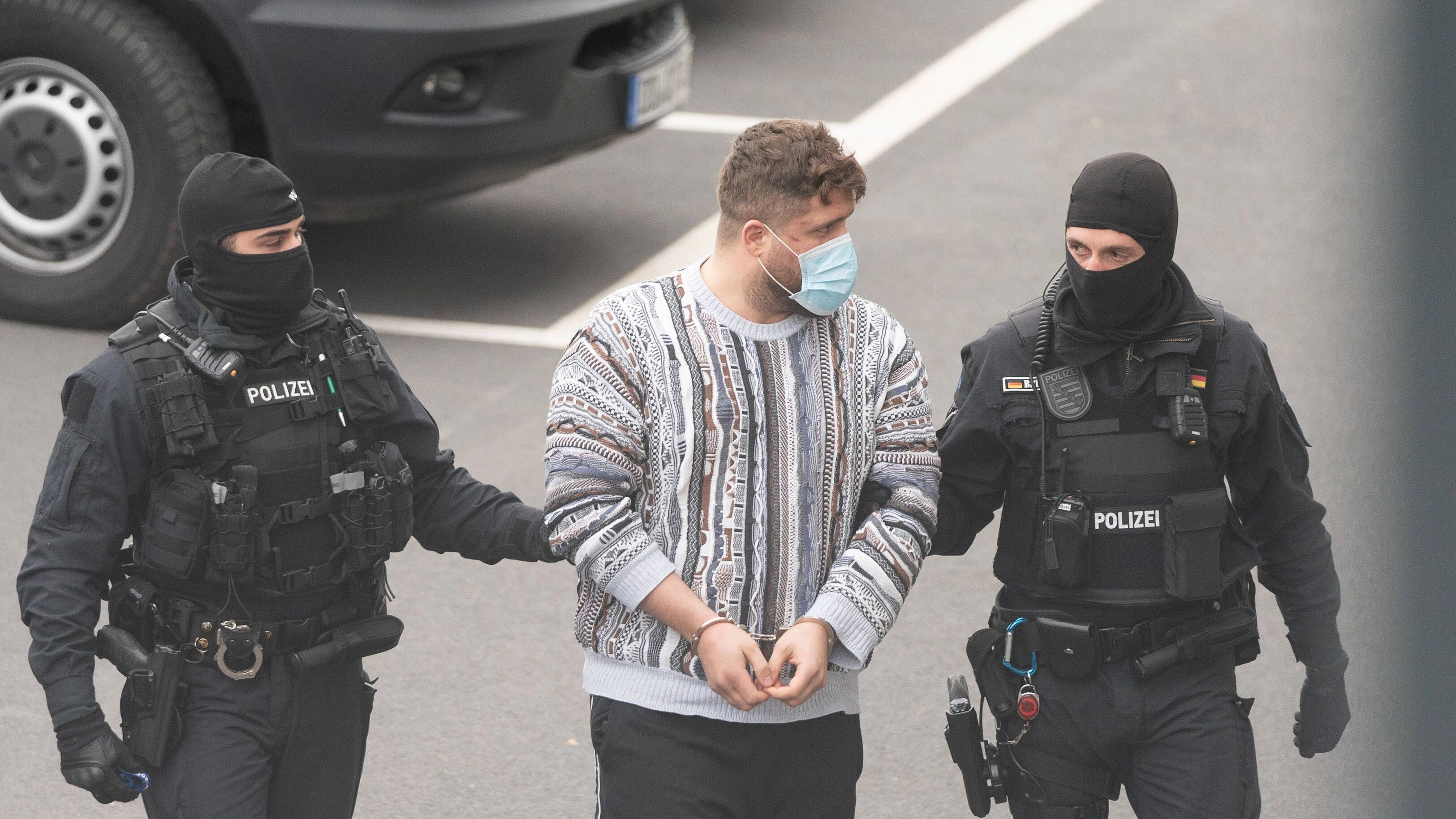 Festnahme eines Remmo-Clan-Mitglieds im Zusammenhang mit dem Dresdner Kunstdiebstahl.