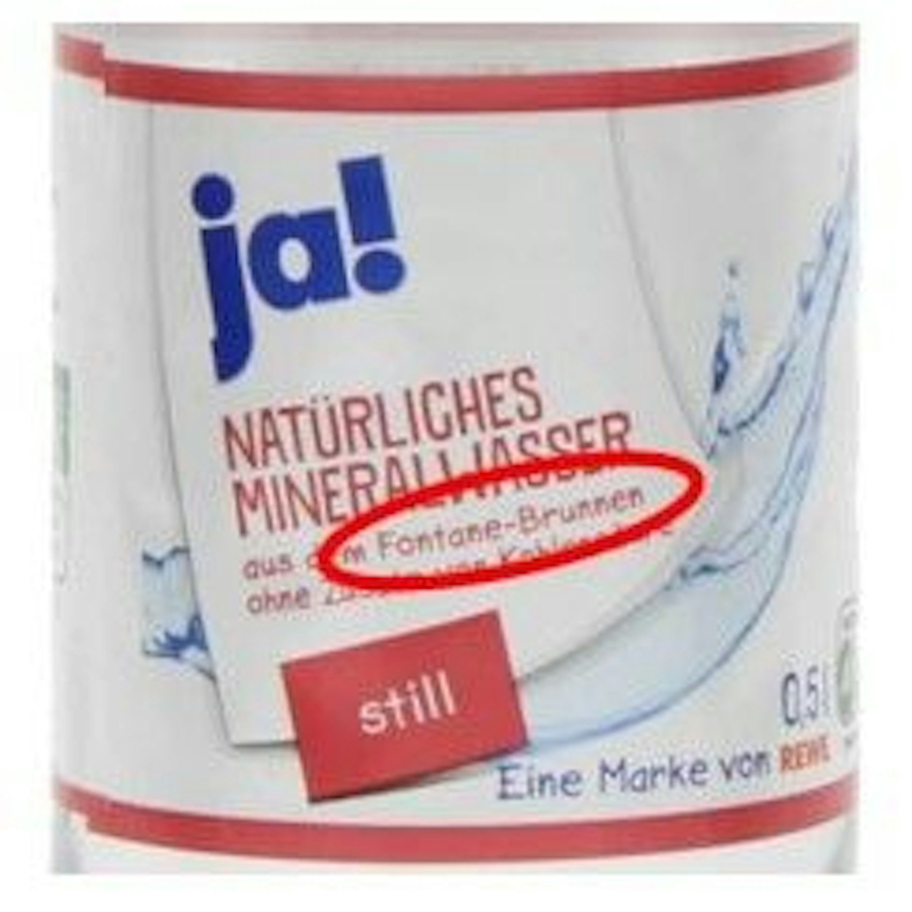Dieses Ja-Mineralwasser von Rewe wird zurückgerufen.