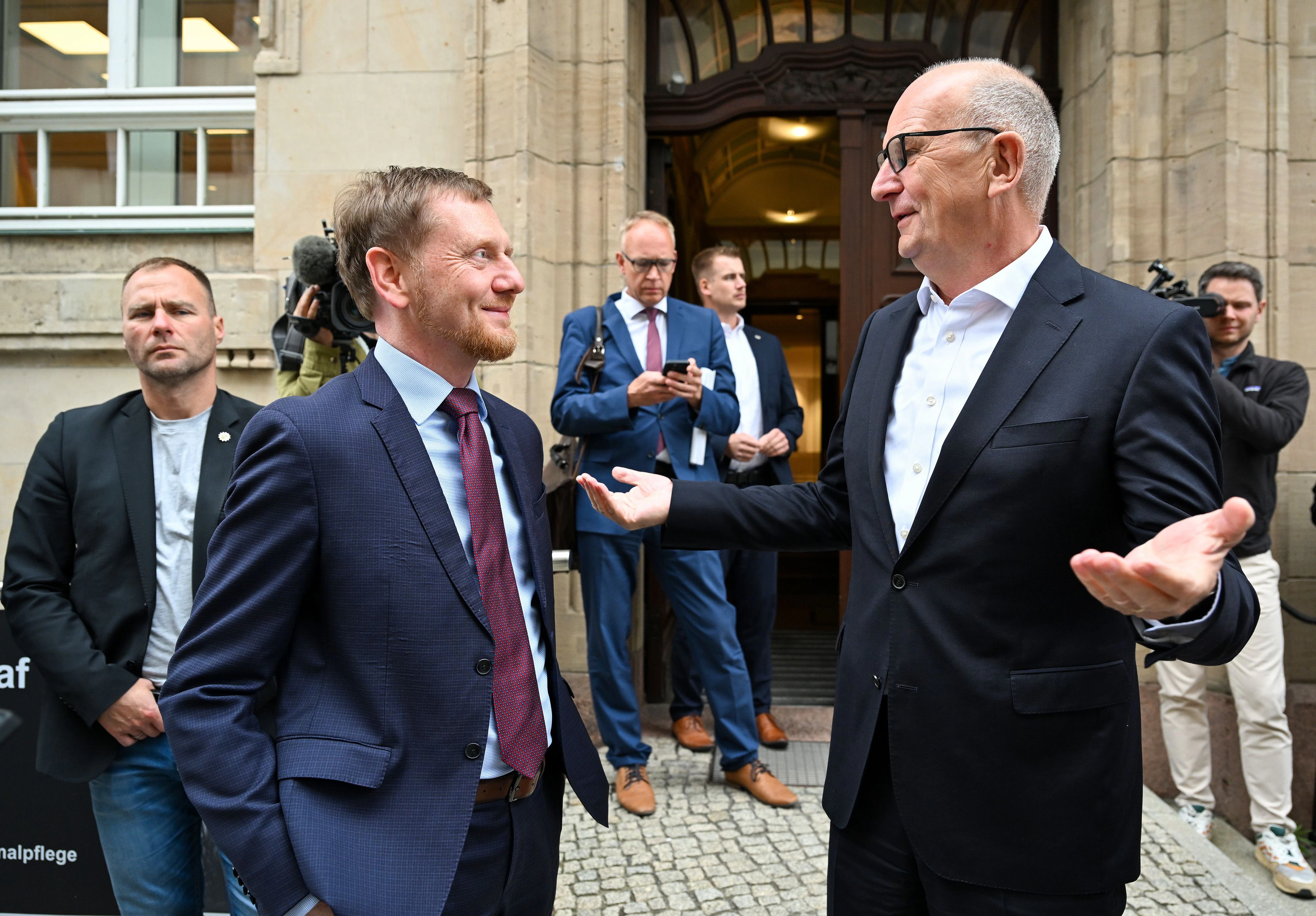 Michael Kretschmer gegen Brandenburgs CDU – Spitzenkandidat Redmann ...