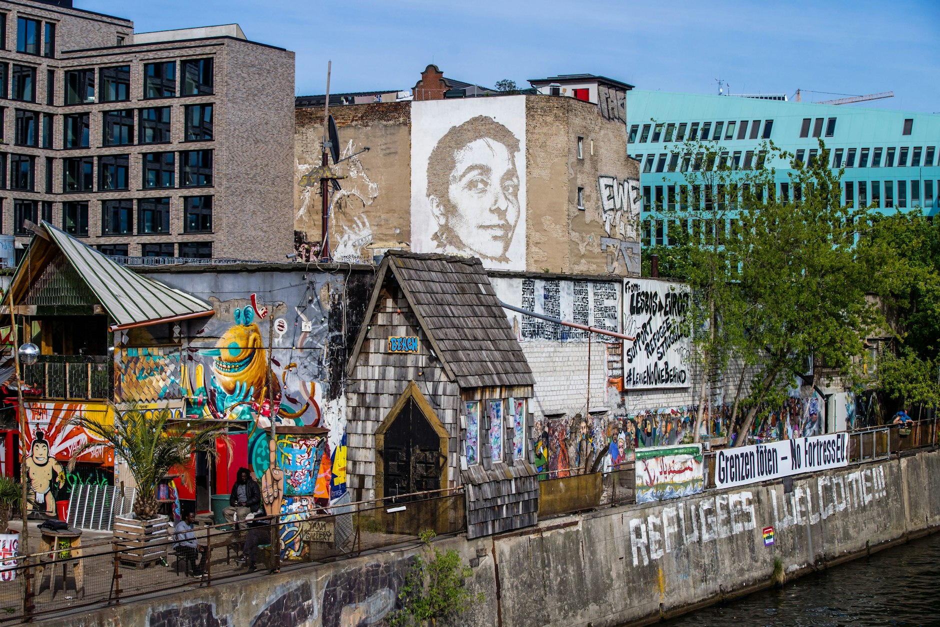 Das YAAM-Gelände befindet sich im Berliner Bezirk Friedrichshain-Kreuzberg.&nbsp;