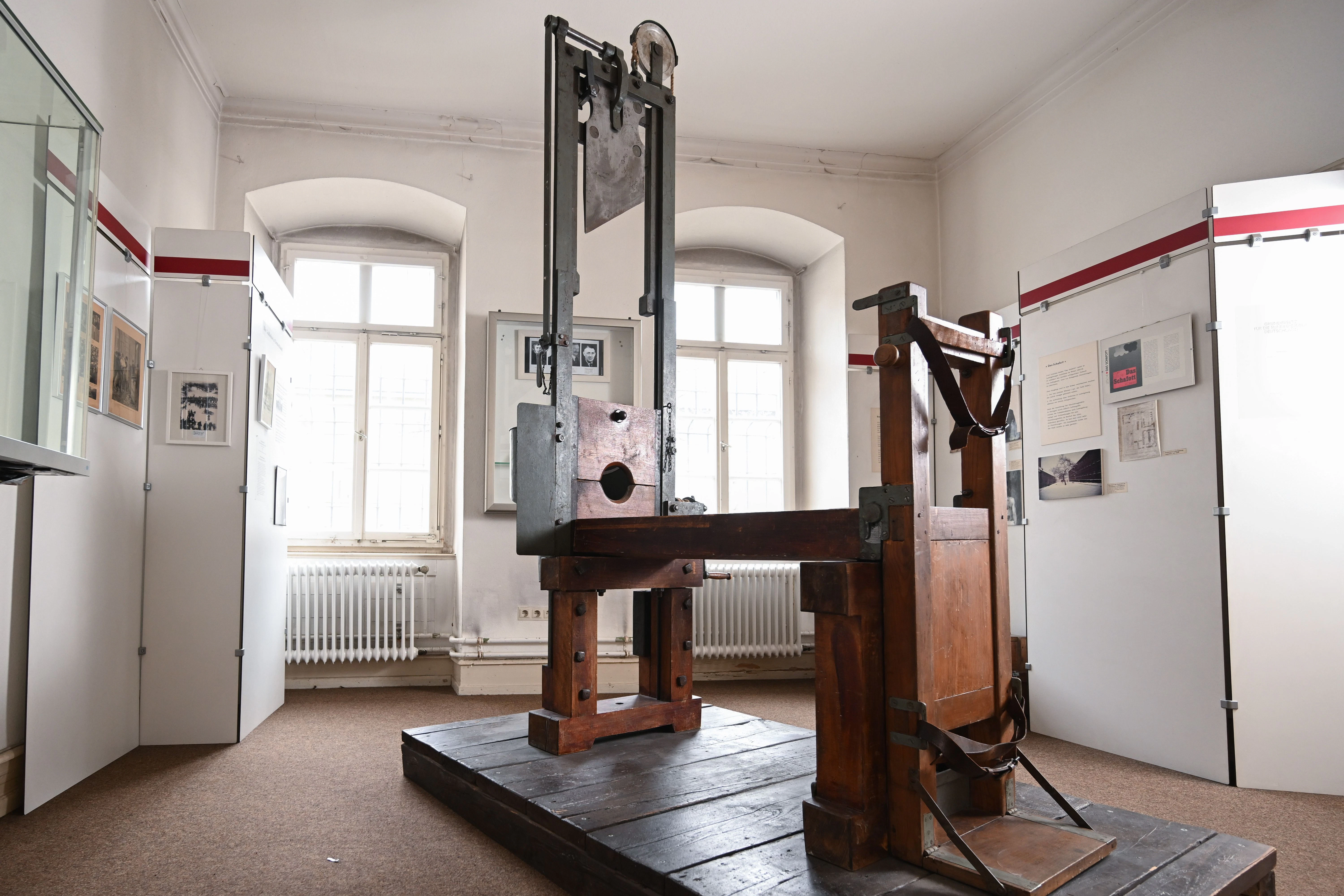 Eine Guillotine im Strafvollzugsmuseum