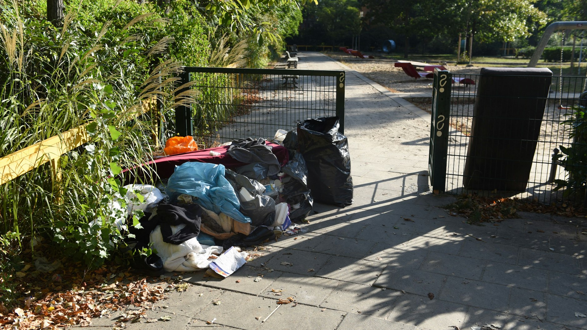 Dealer- und Junkie-Treff: eine Grünanlage am Nauener Platz.&nbsp;