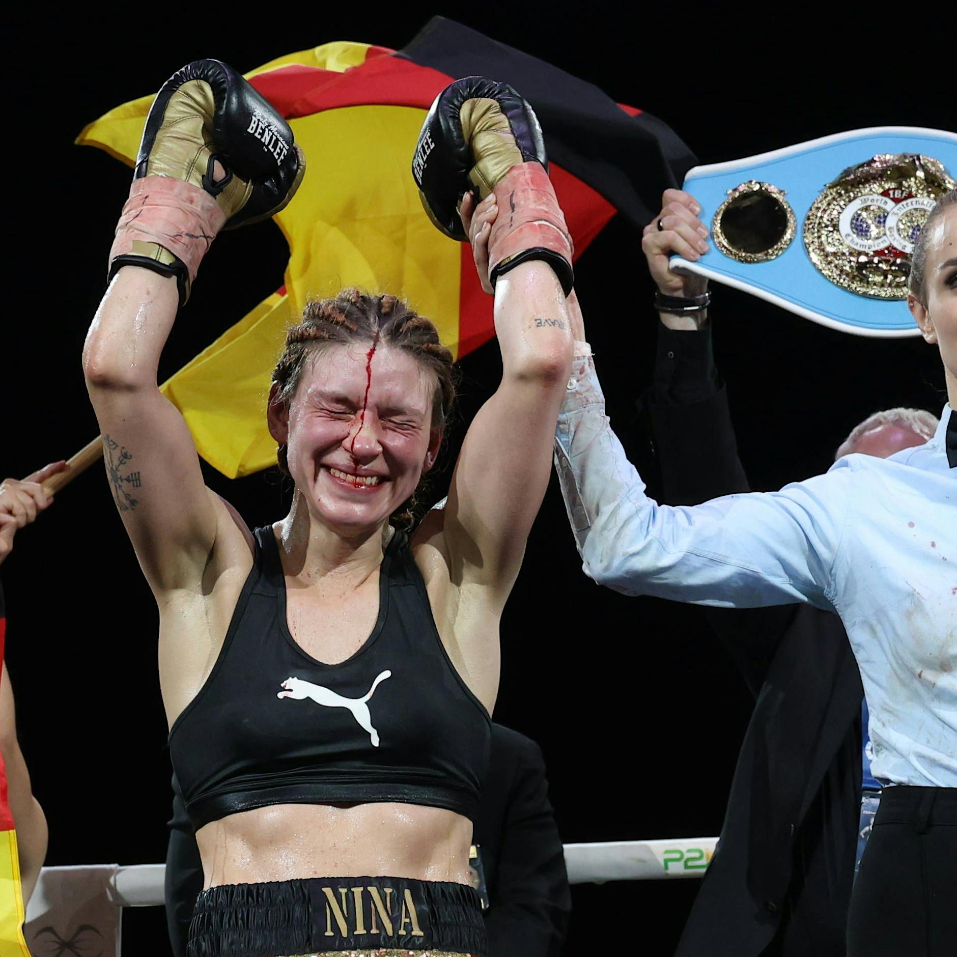WM-Titel für Berliner Box-Lady! Nina Meinke feiert Blut-Sieg