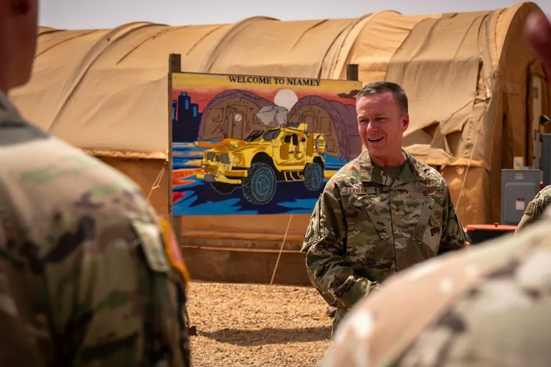Generalmajor Kenneth P. Ekman, hier auf der Luftwaffenbasis 101, koordinierte den Abzug der amerikanischen Truppen aus Niger.