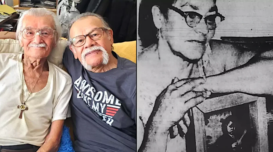 Luis Armando Albino konnte seinen Bruder noch wiedersehen. Seine Mutter, hier mit einem Bild des kleinen Luis, erlebte die Rückkehr des entführten Sohnes nicht mehr. 