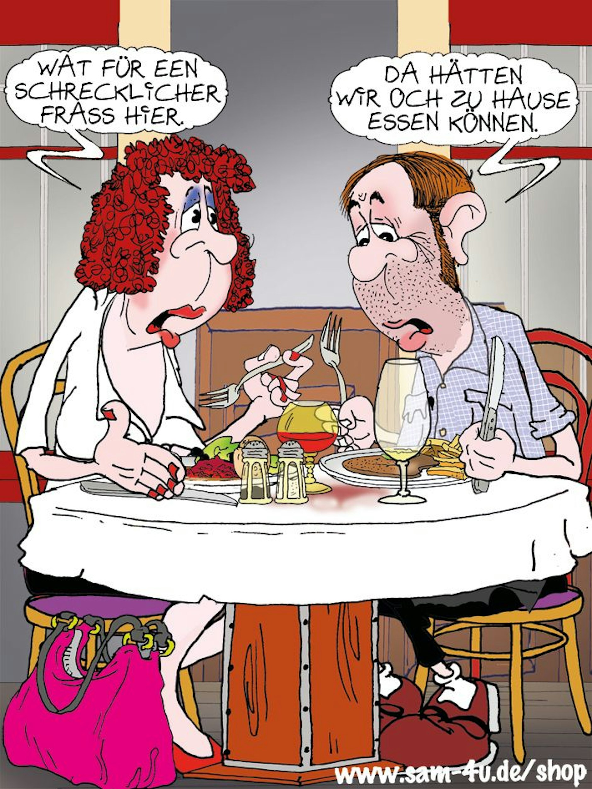 Auch heute gibt es unseren Cartoon des Tages von Zeichner Sam Paff aus Berlin.