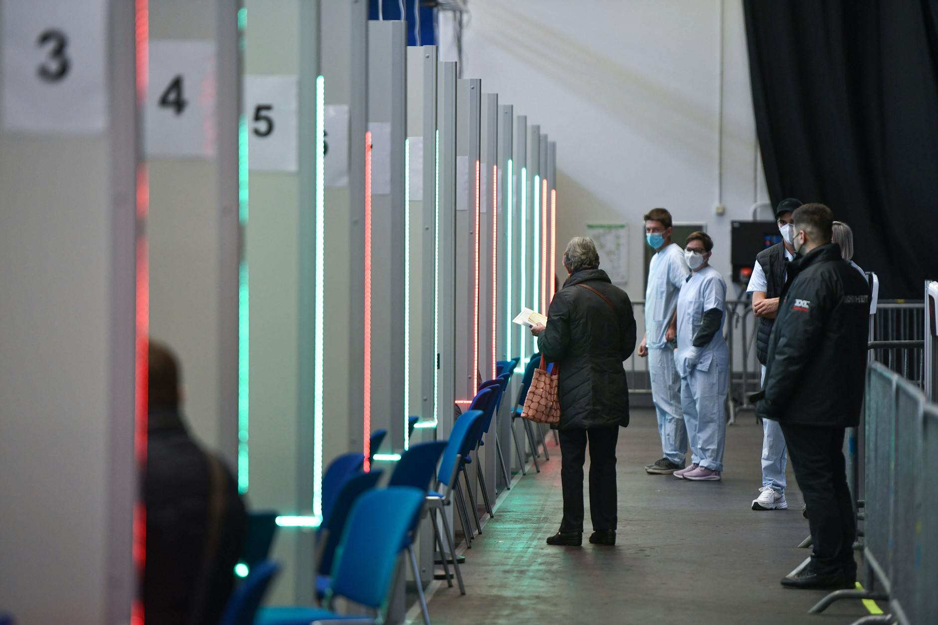 Impfzentrum in Stuttgart.