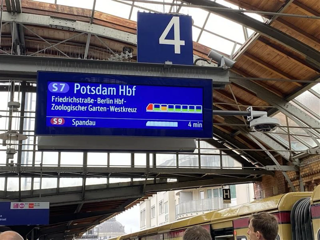 New in Berlin: S-Bahn shows real-time occupancy of train compartments