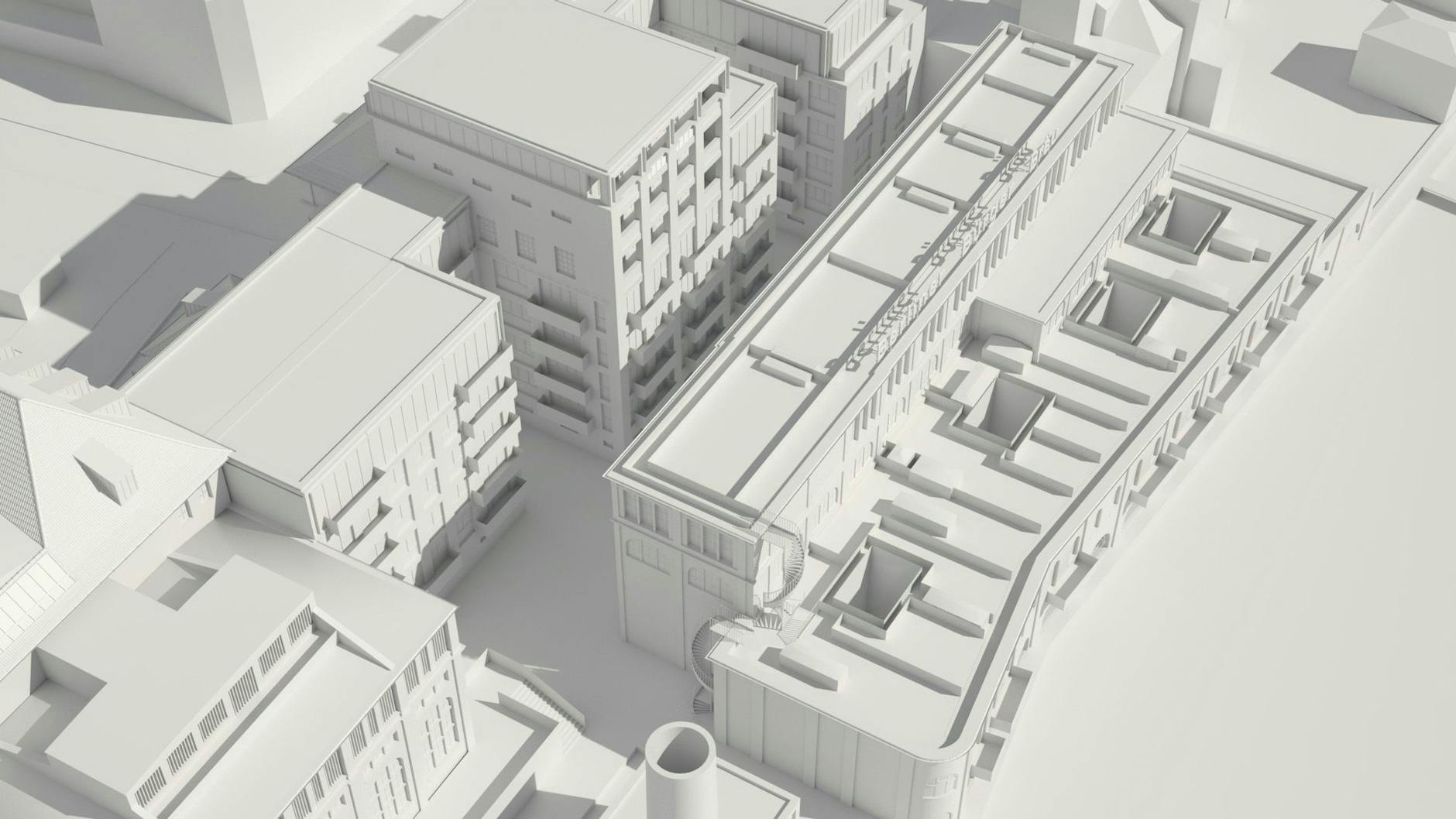 Der Projektplan für die Brauerei aus der Vogelperspektive