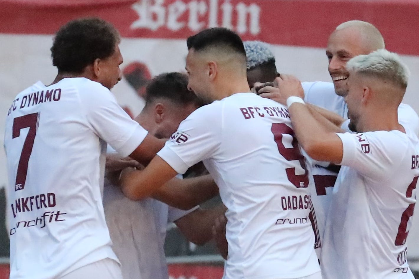 Gute Laune pur wollen die Jungs des BFC Dynamo am Wochenende nicht nur nach dem Spiel gegen Erfurt haben. 