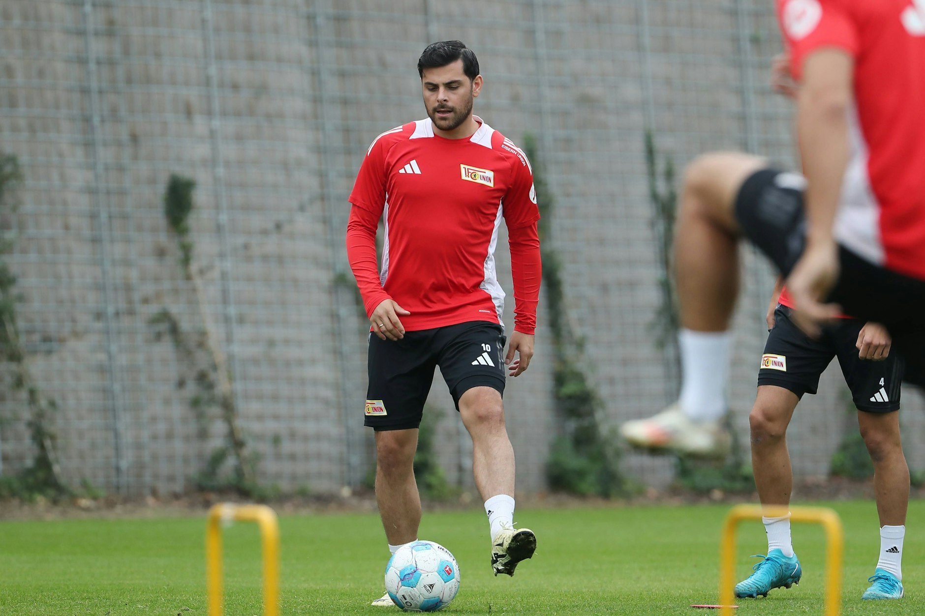 Im Training wieder mit vollem Einsatz dabei: Kevin Volland