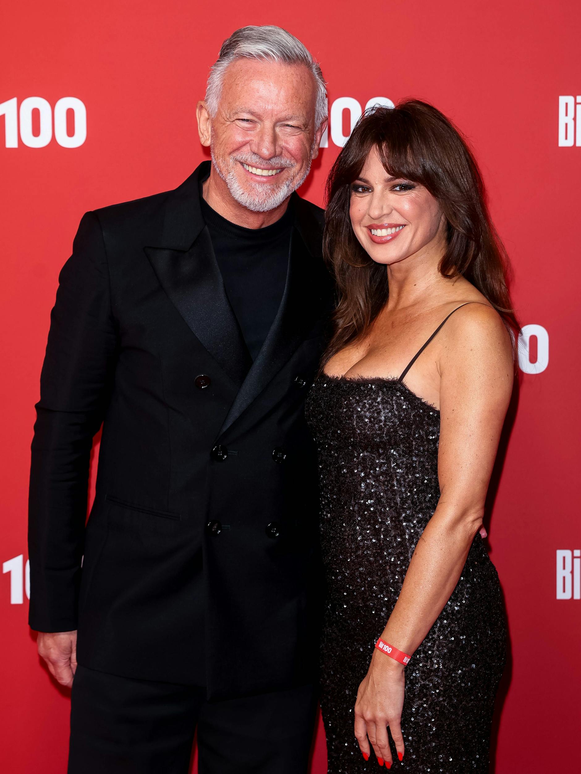 Otto Steiner und Natalia Avelon am 12. September auf dem roten Teppich zu BILD100.