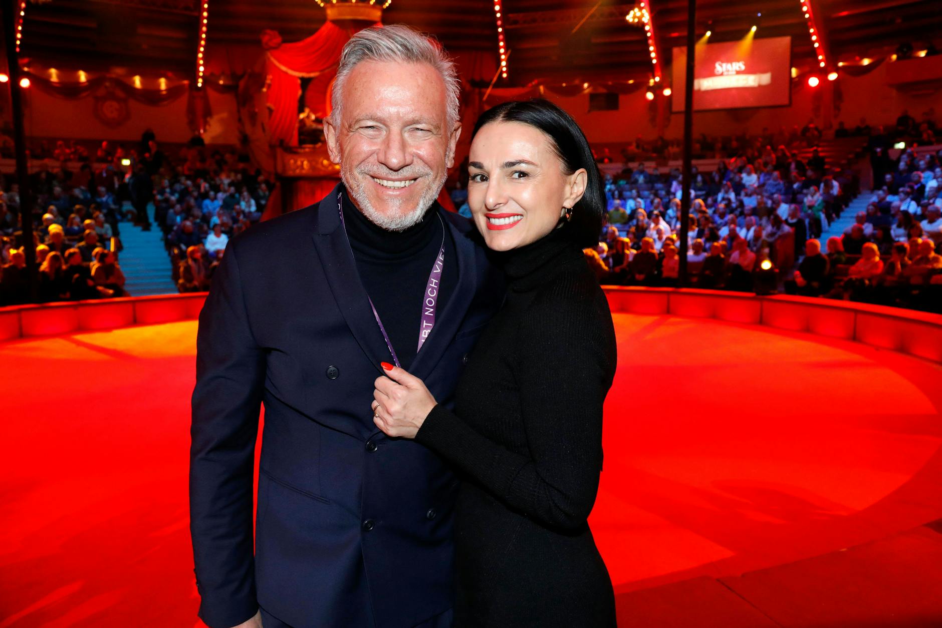 Im Dezember 2022 bei einer TV-Show-Aufzeichnung waren Mimi Fiedler und Otto Steiner noch ein Paar.