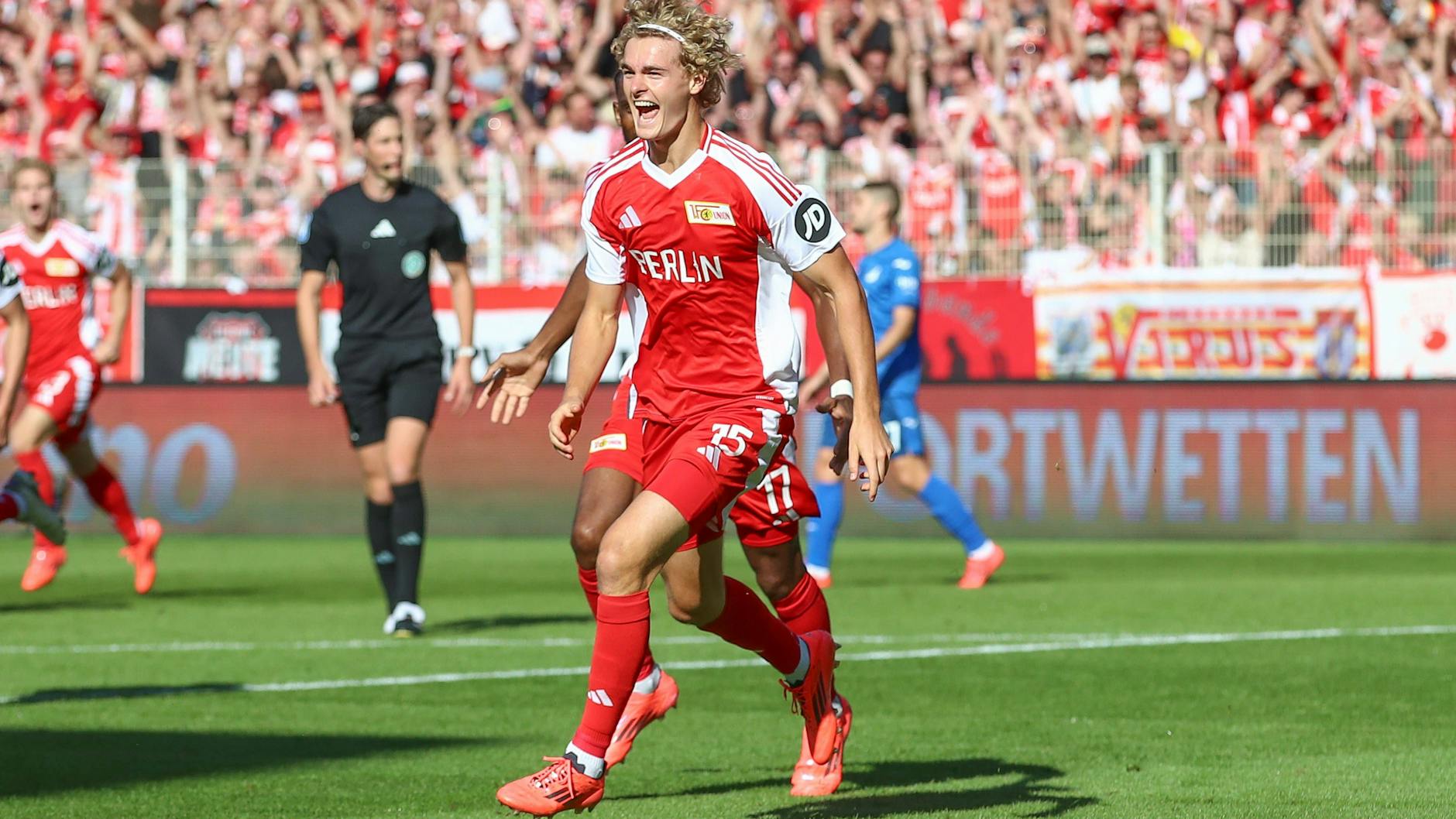 Tom Rothe erzielte für den 1. FC Union das 1:0 gegen Hoffenheim, ist damit jüngster Bundesliga-Torschütze der Vereinsgeschichte.
