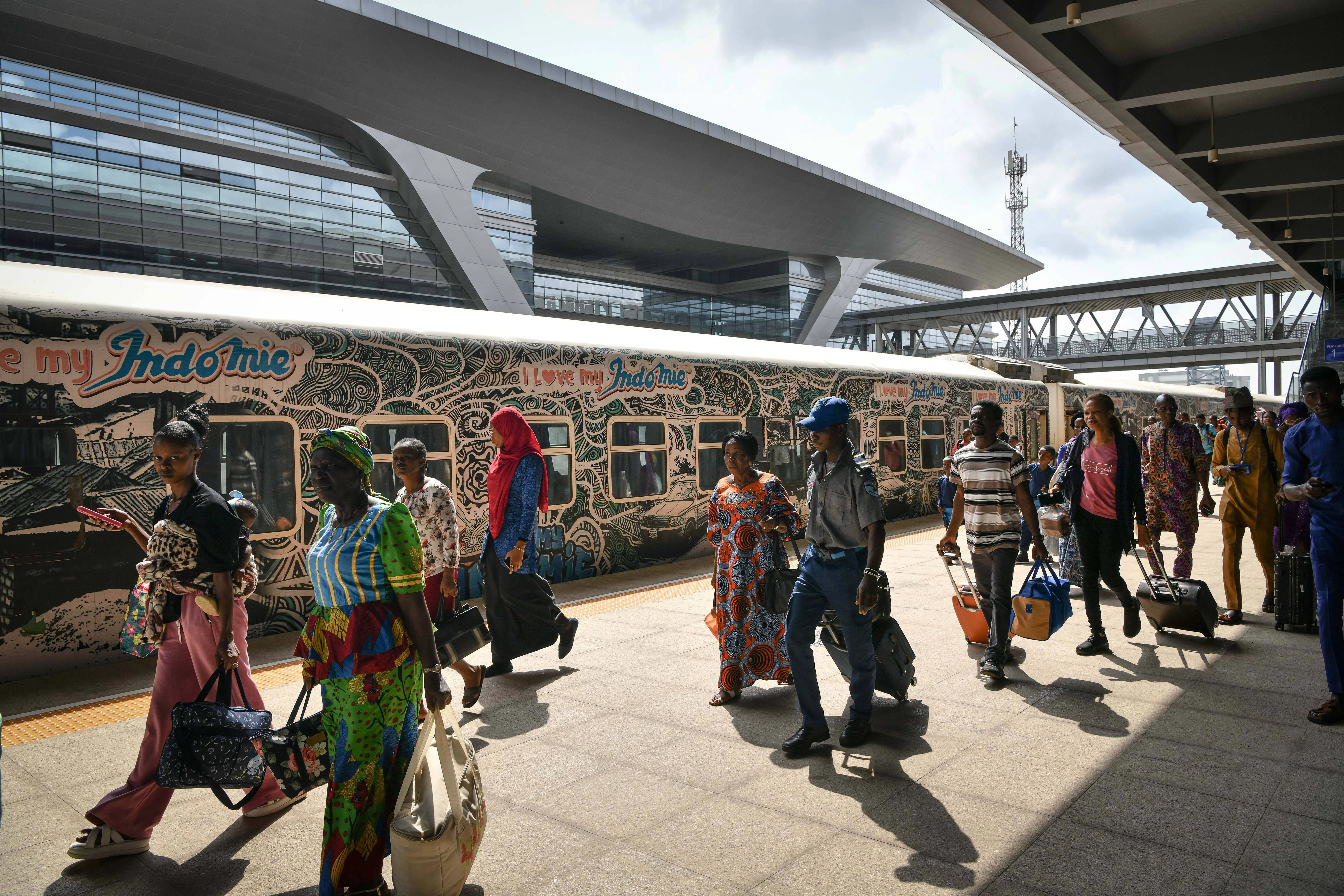  Bahnhof in Lagos, Nigeria.