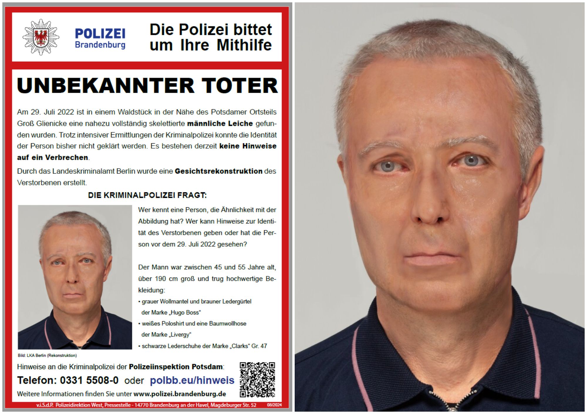 Groß Glienicke: Wer ist der Tote im Boss-Mantel?