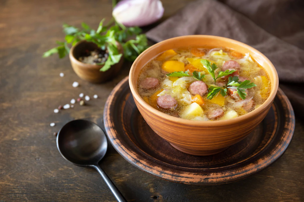Rezept für Omas Kohlsuppe mit Bockwurst: Der Eintopf für den Herbst!