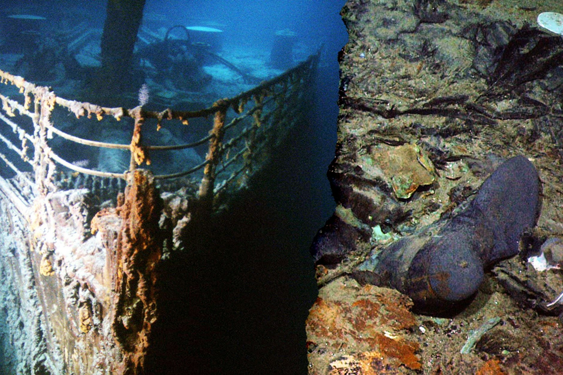 Das Wrack der Titanic schlummert noch heute auf dem Grund des Ozeans - und neben ihm etliche Schuhe der Menschen, die mit dem Schiff versanken.