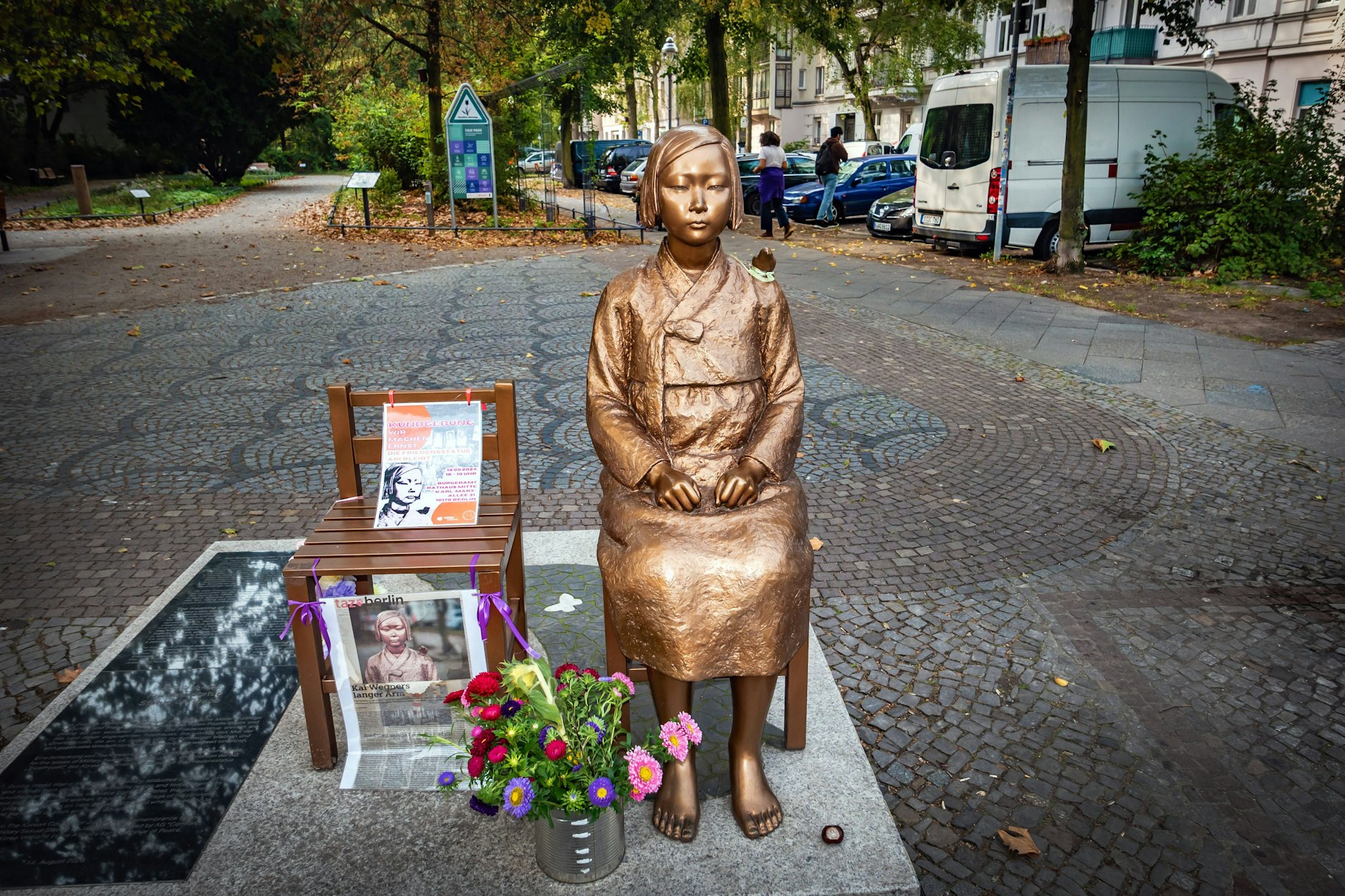 Die Trostfrauen-Statue „Ari“ soll bis Ende Oktober entfernt werden.
