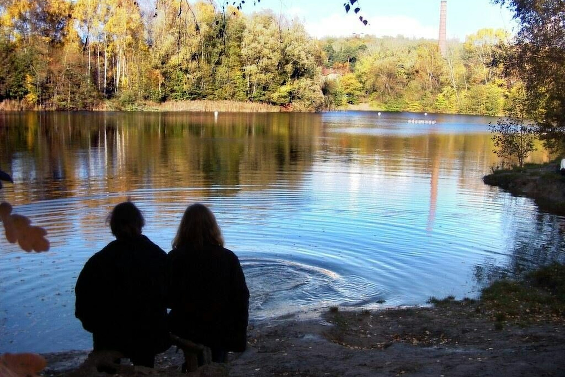 Die Herbstsonne lädt am Wochenende zu einem Spaziergang ein, wie hier zum Teufelsfenn im Grunewald.