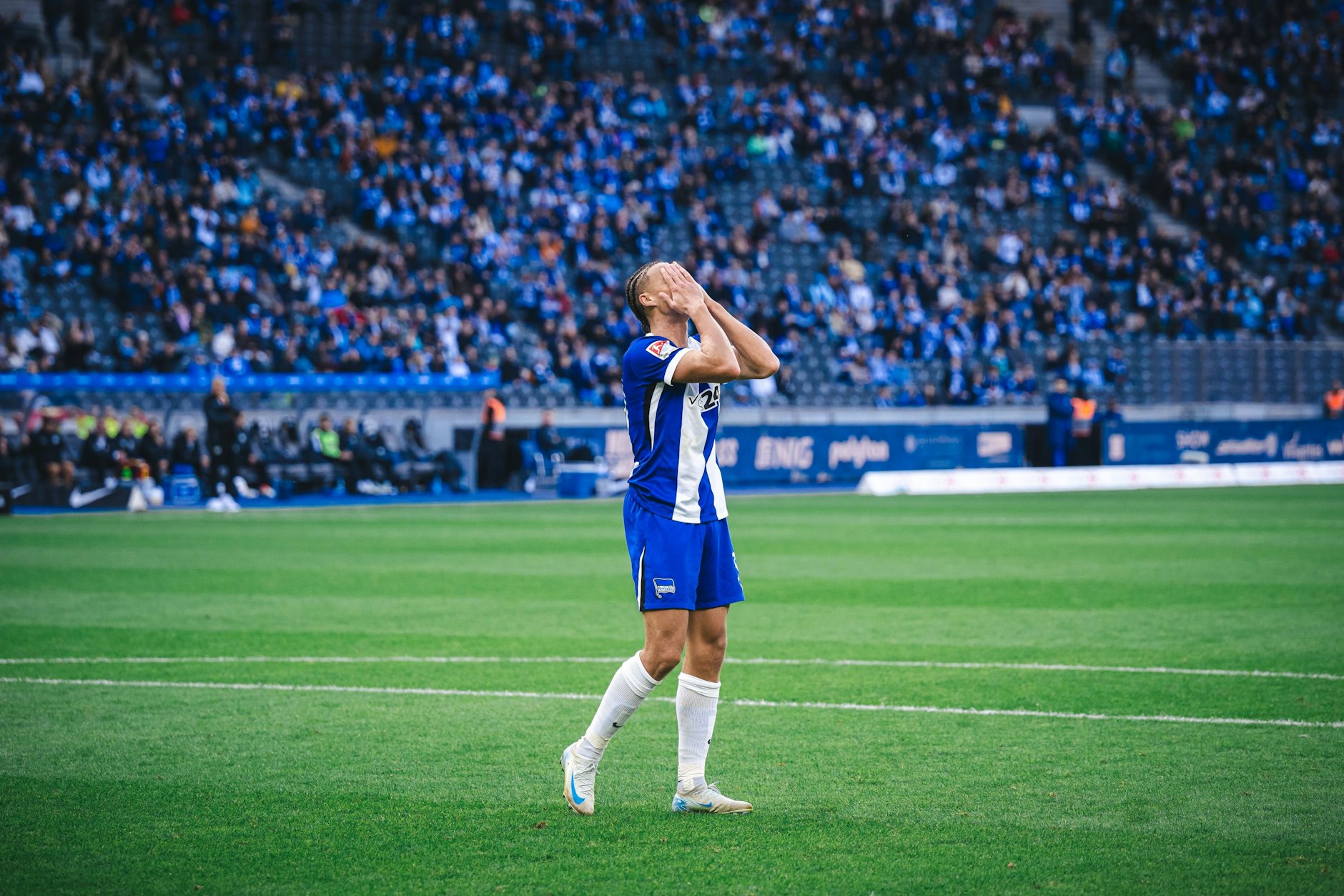 Enttäuscht: Derry Scherhant von Hertha BSC.