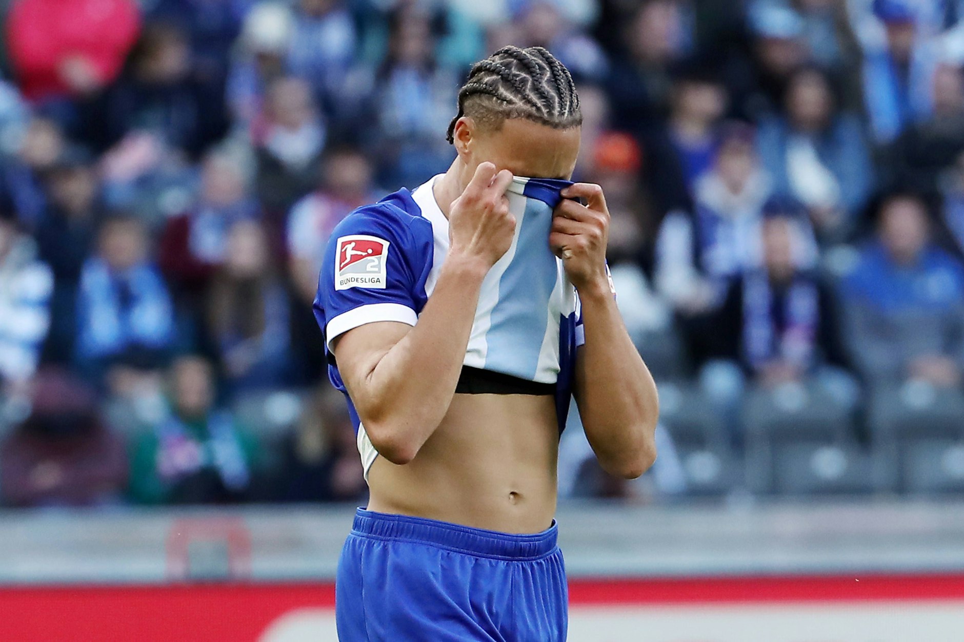 Enttäuschung bei Hertha BSC über die Niederlage gegen die SV Elversberg: Derry Scherhant