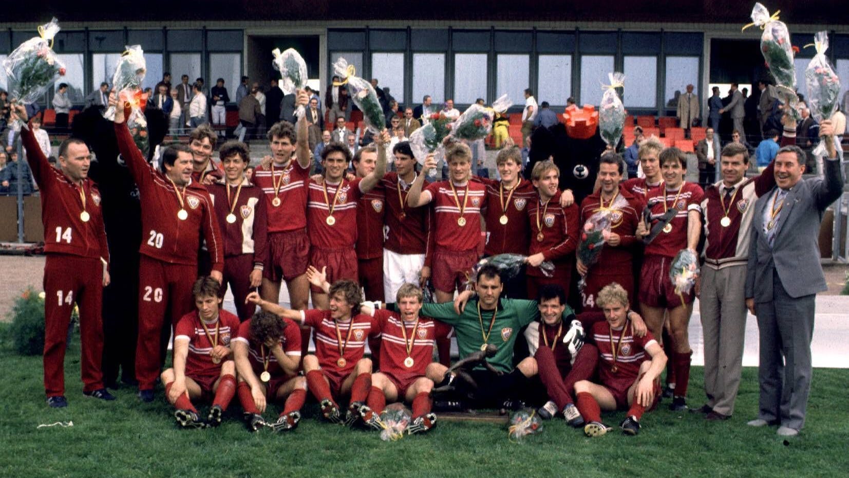 Auch die BFC-Fußballer sind mit ihren zehn DDR-Meistertiteln untrennbar mit Dynamo verbunden.