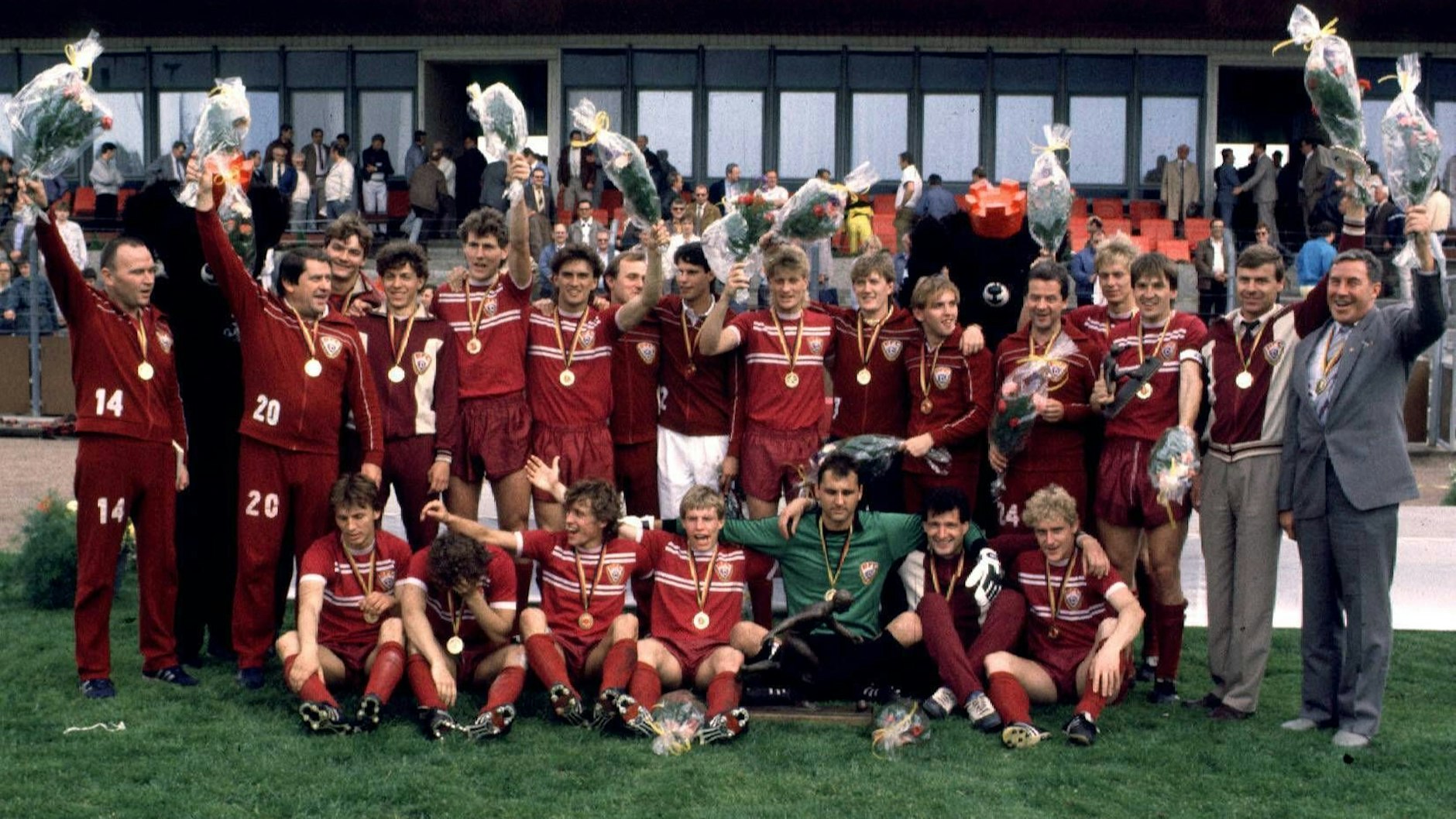 Auch die BFC-Fußballer sind mit ihren zehn DDR-Meistertiteln untrennbar mit Dynamo verbunden.