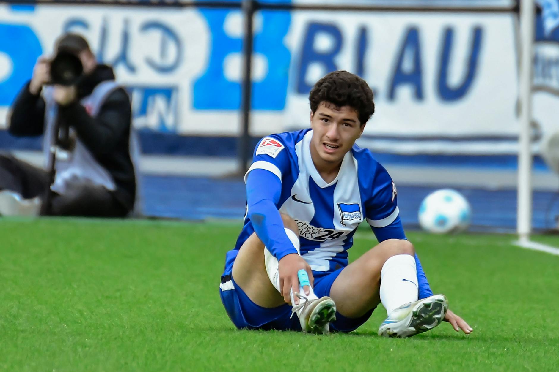 Ibo Maza (18) trumpft diese Saison bei Hertha BSC auf. Gegen Elversberg ging das Mega-Talent aber mit unter.