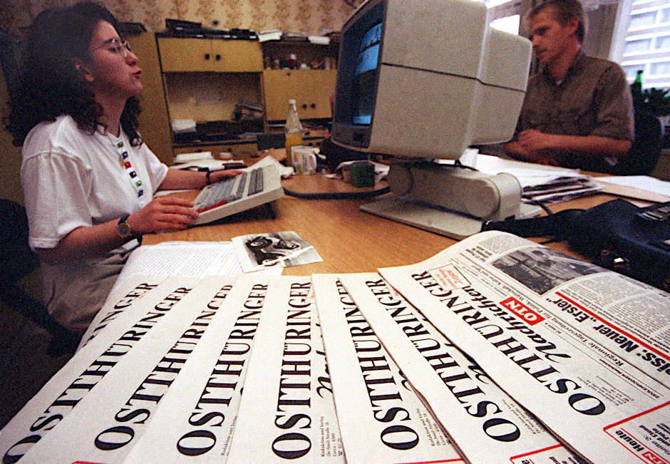 In Ostdeutschland gibt es nur noch eine Zeitung, die in ostdeutscher Hand ist. Die Ostthüringer Zeitung ist es nicht.