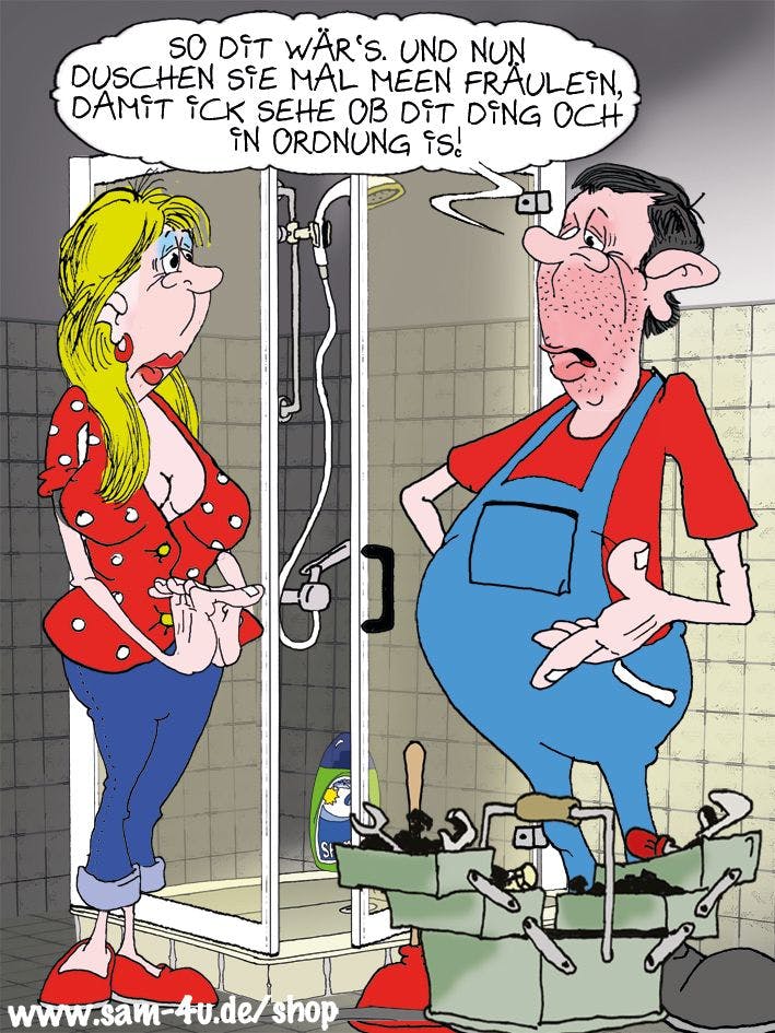 Der Cartoon des Tages kommt auch heute von Zeichner Sam Paff aus Berlin.