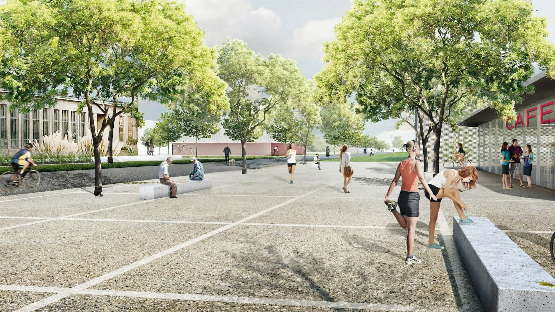 Das Gelände des Sportforums soll laut einem Masterplan umfassend modernisiert werden. Bisher geht es aber mehr als zögerlich voran. 