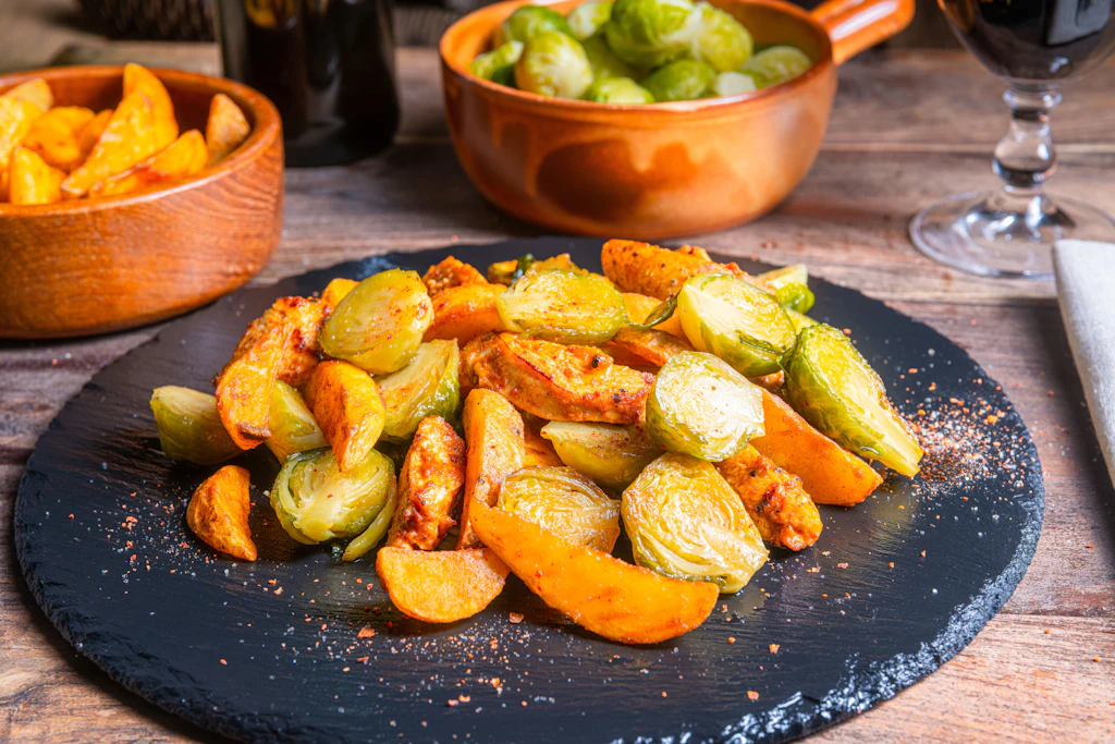 Rosenkohl-Pfanne mit Kartoffeln und Hähnchen: der Herbst-Hochgenuss!