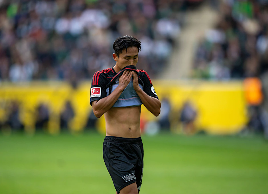 Nach seiner starken Leistung gegen Hoffenheim lief bei Union-Stürmer Woo-yeong Jeong (25) in Gladbach wenig zusammen.
