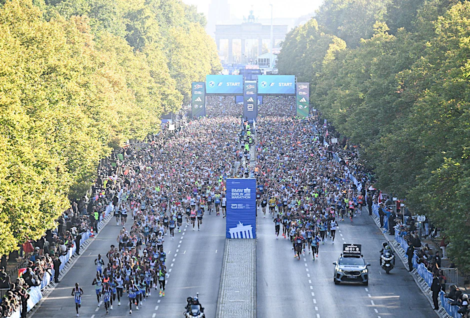 Der Start des Berlin-Marathons 2024 am Sonntag. Es gab einige Reanimationen.&nbsp; &nbsp;