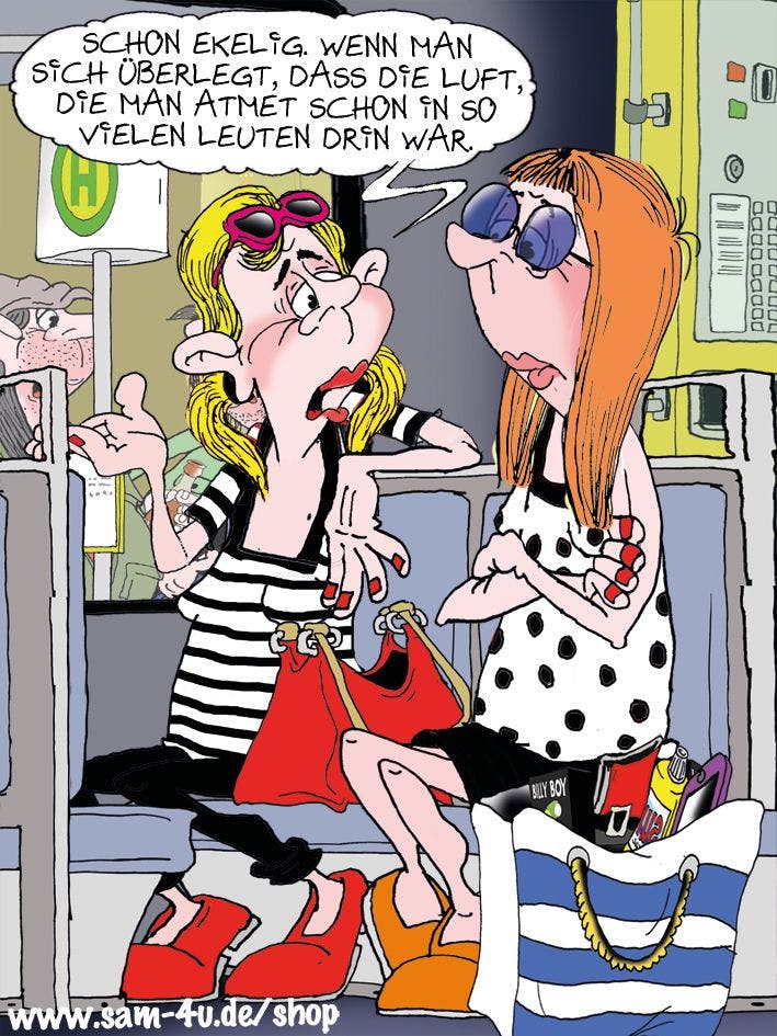 Auch heute gibt es einen Cartoon des Tages - wie immer von Zeichner Sam Paff aus Berlin.