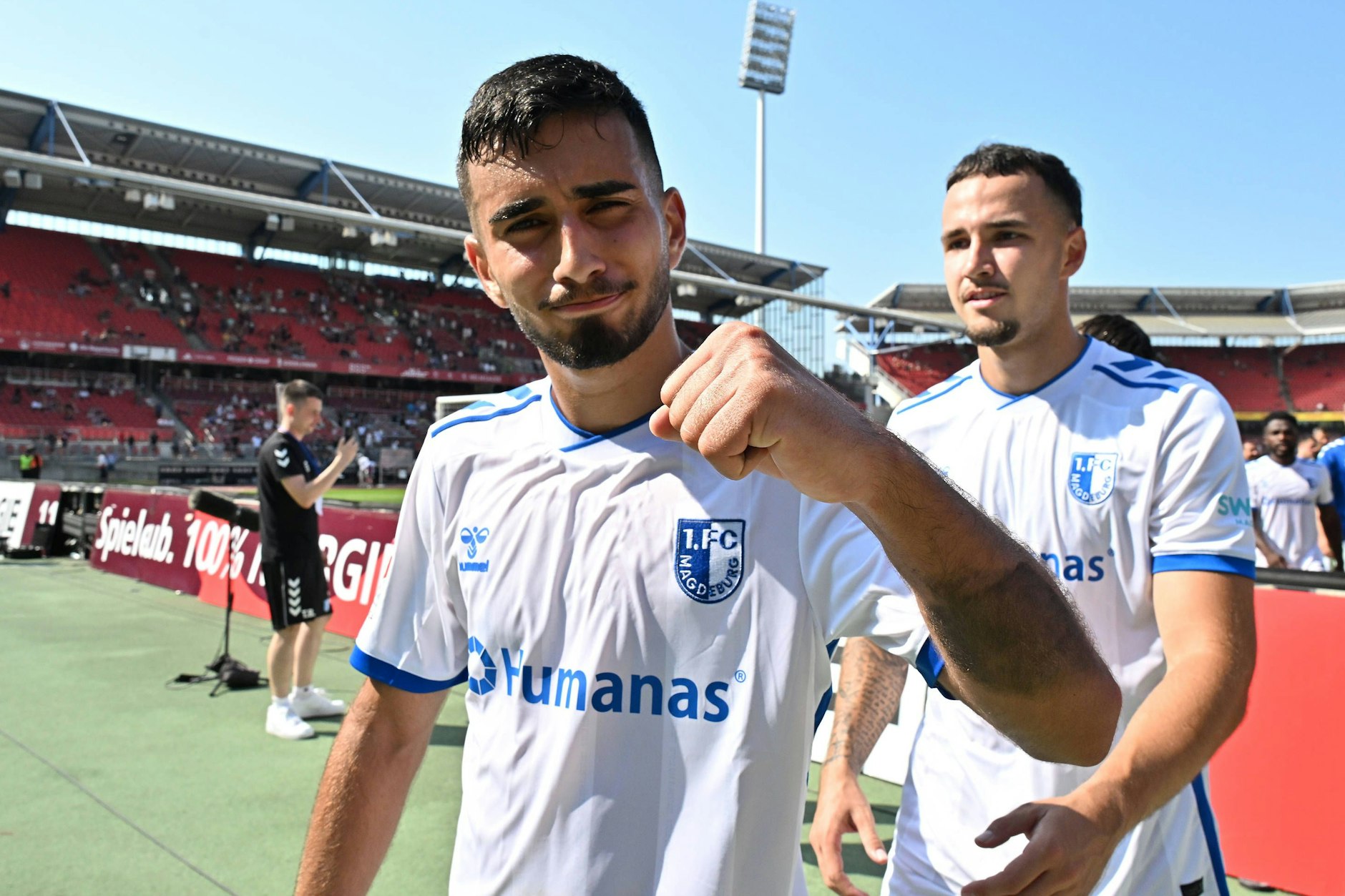 Zwei Tore, eine Vorlage: Livan Burcu (20), Leihgabe des 1. FC Union, schreibt beim 1. FC Magdeburg endlich wieder sportliche Schlagzeilen. 